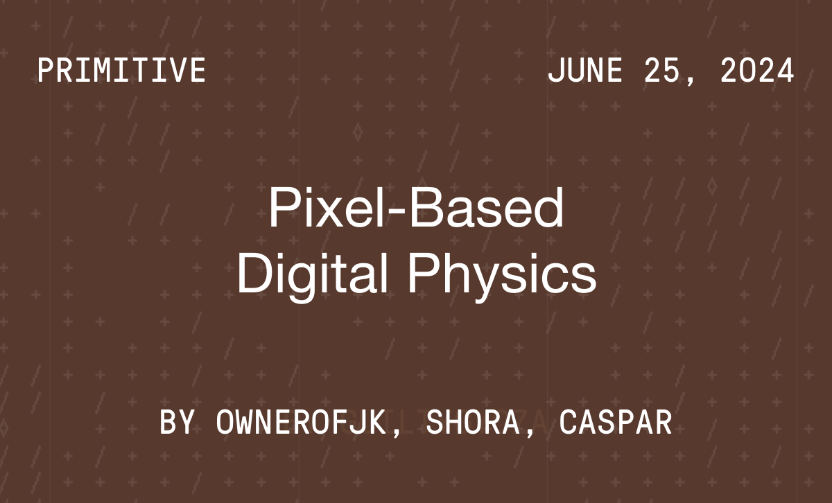 Pixel-Based Digital Physics